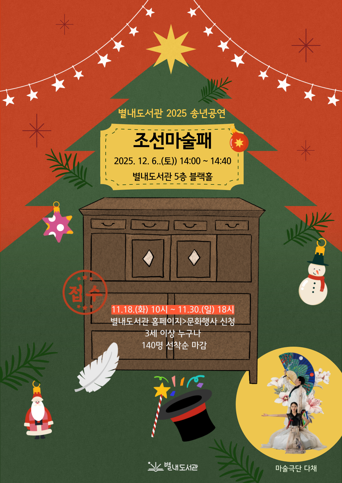 별내도서관 2025 송년행사 <조선마술패>